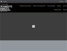 Tablet Screenshot of equipejeannotteminotti.com